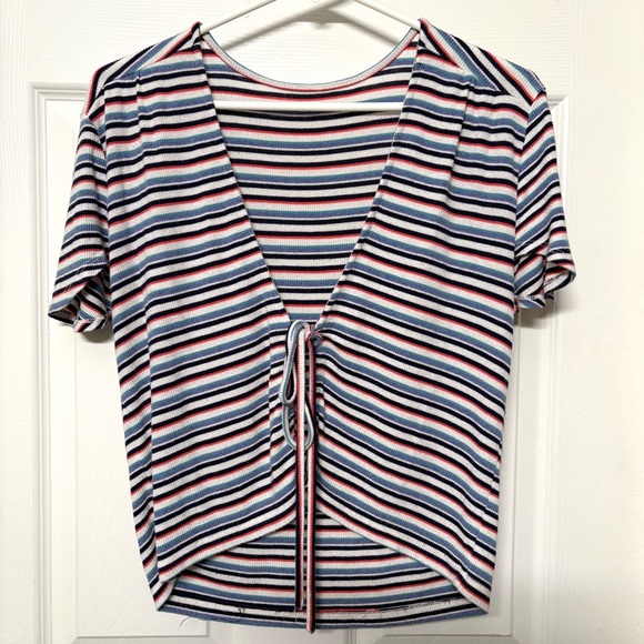 Brandy front tie blouse - Picture 1 of 4